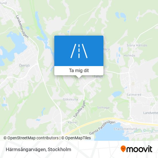 Härmsångarvägen karta