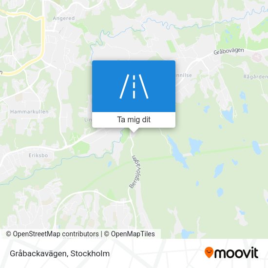 Gråbackavägen karta