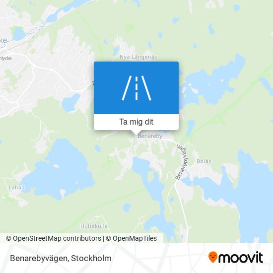 Benarebyvägen karta