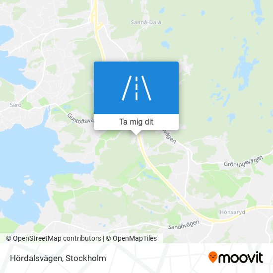 Hördalsvägen karta