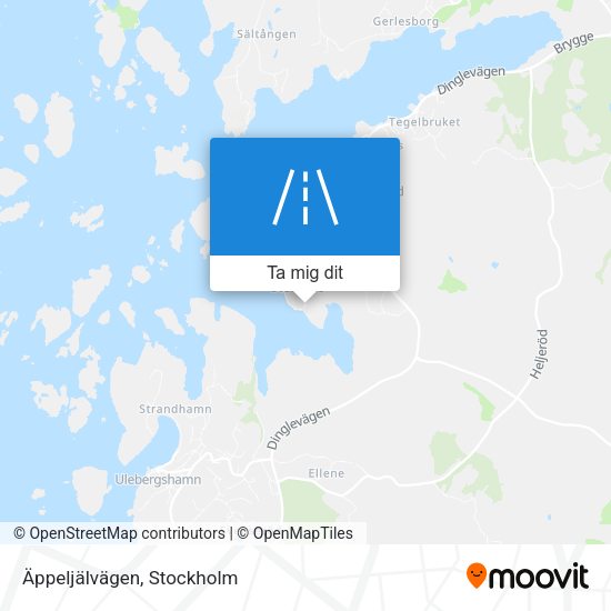 Äppeljälvägen karta
