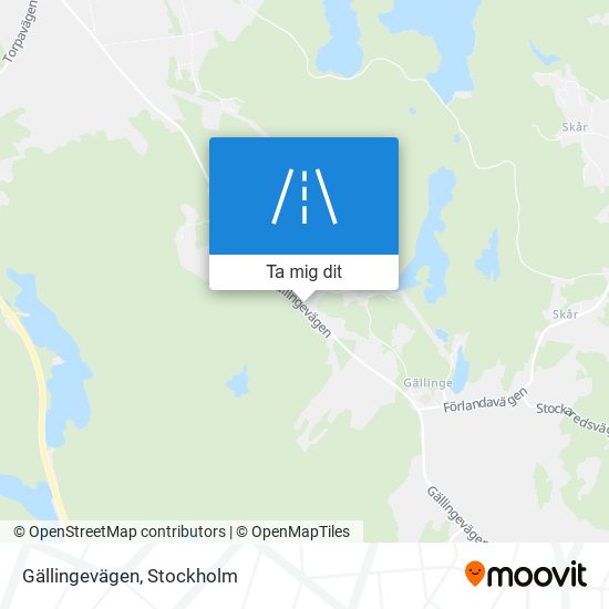 Gällingevägen karta