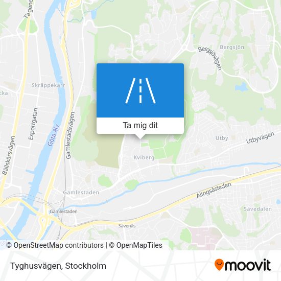 Tyghusvägen karta