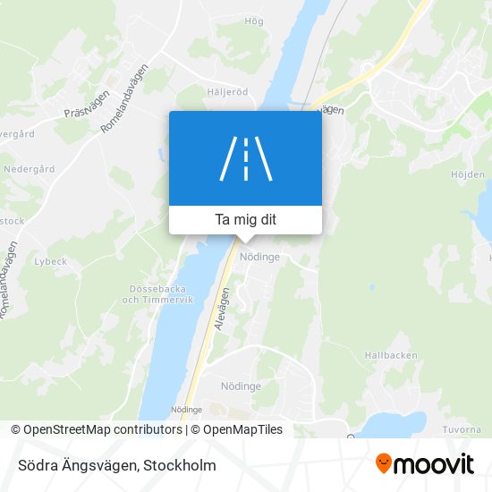 Södra Ängsvägen karta