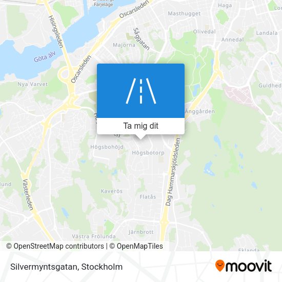 Silvermyntsgatan karta