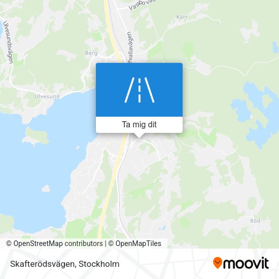 Skafterödsvägen karta