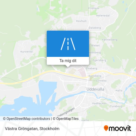 Västra Gröngatan karta