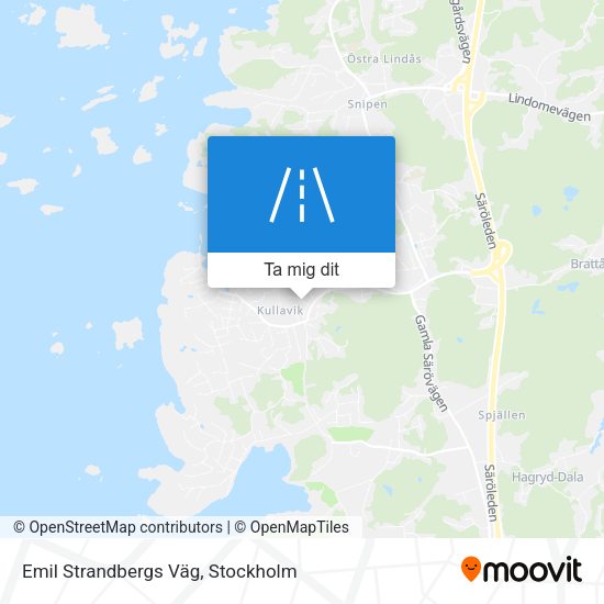 Emil Strandbergs Väg karta