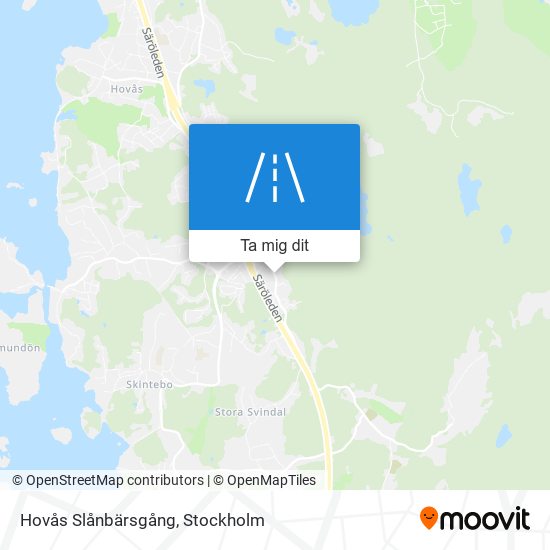 Hovås Slånbärsgång karta