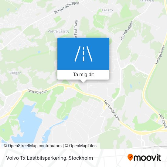 Volvo Tx Lastbilsparkering karta
