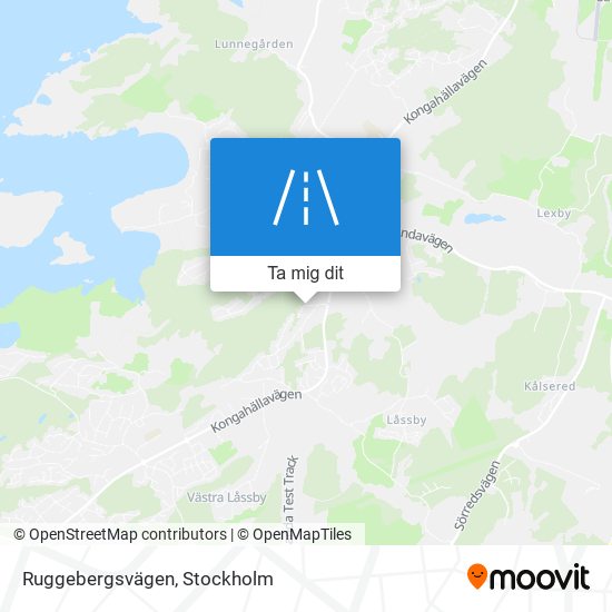 Ruggebergsvägen karta