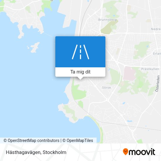 Hästhagavägen karta
