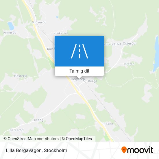 Lilla Bergavägen karta