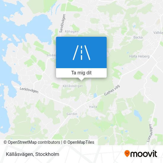 Källåsvägen karta