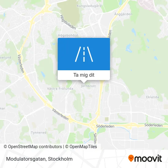 Modulatorsgatan karta