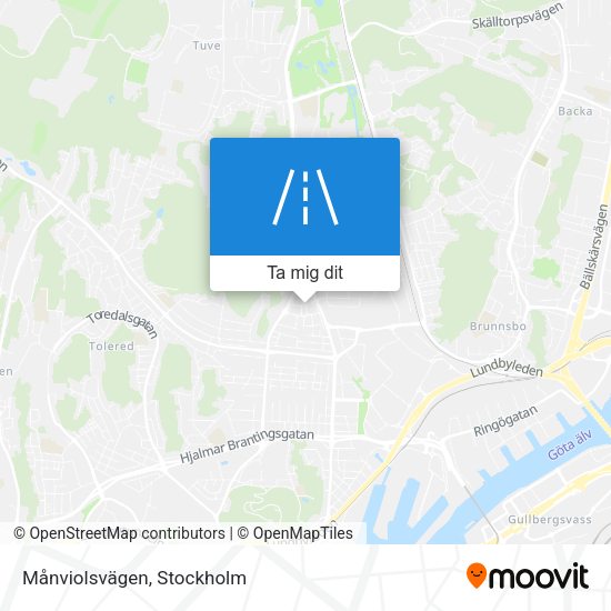 Månviolsvägen karta