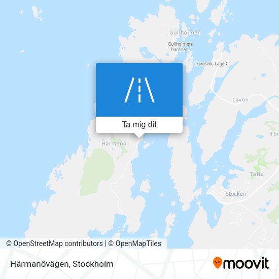 Härmanövägen karta