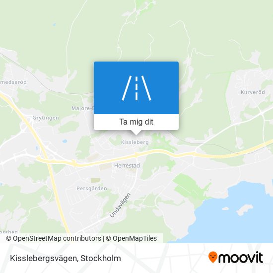 Kisslebergsvägen karta