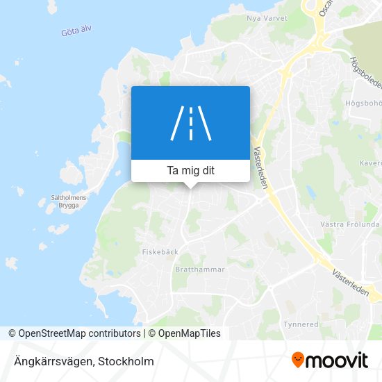 Ängkärrsvägen karta