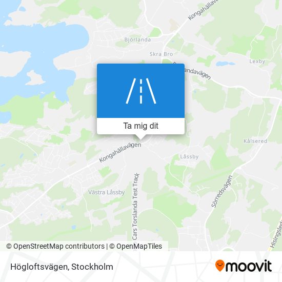 Högloftsvägen karta