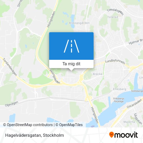Hagelvädersgatan karta