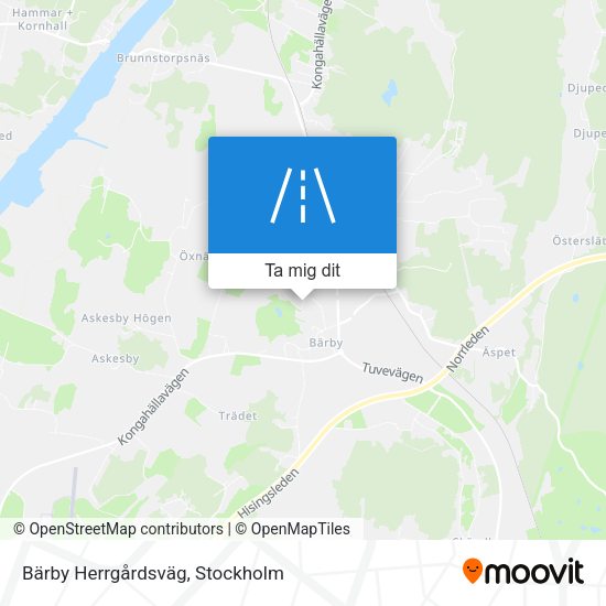 Bärby Herrgårdsväg karta