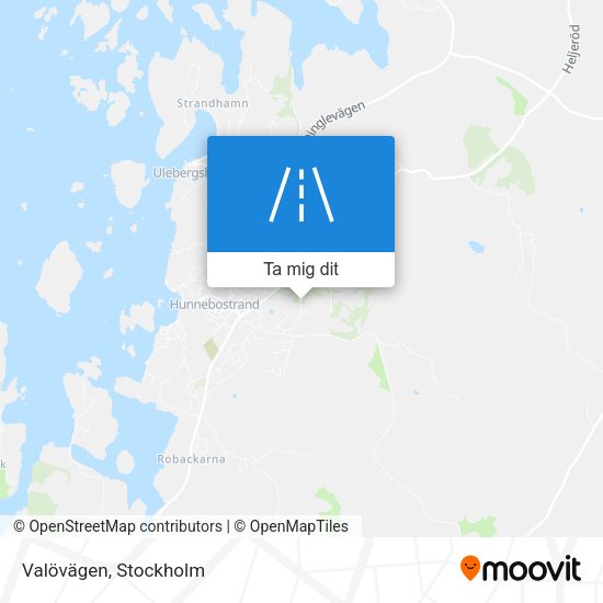 Valövägen karta