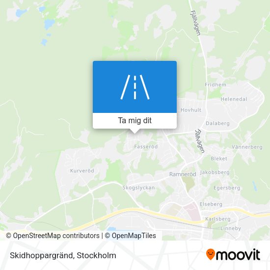 Skidhoppargränd karta