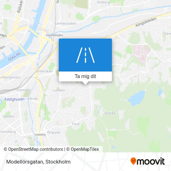 Modellörsgatan karta