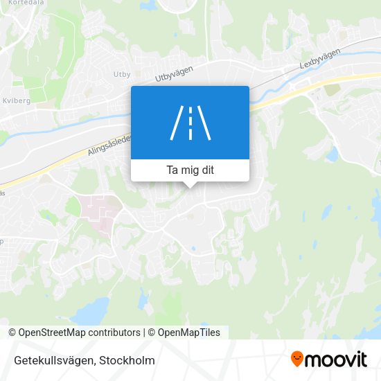Getekullsvägen karta