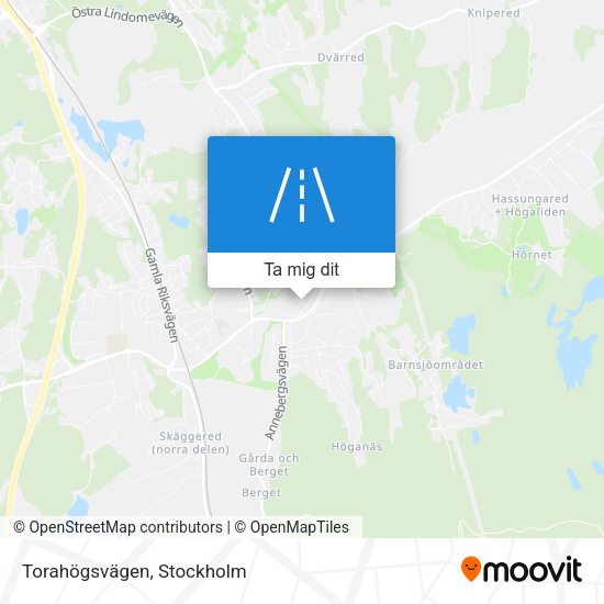 Torahögsvägen karta