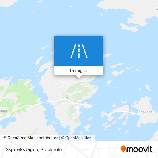 Skjutviksvägen karta