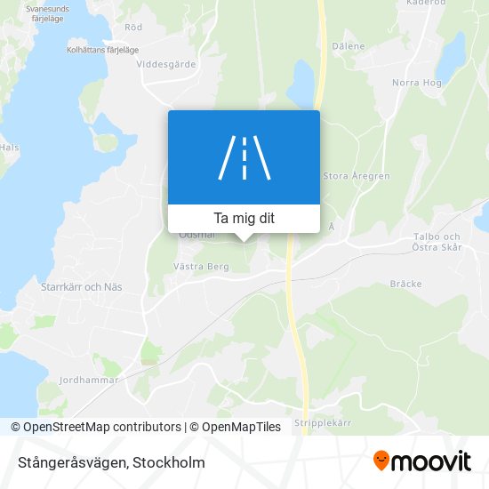 Stångeråsvägen karta