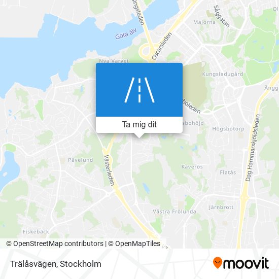 Trälåsvägen karta