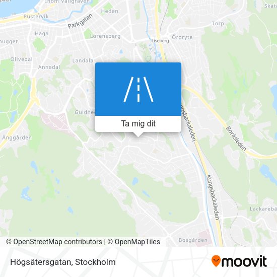Högsätersgatan karta