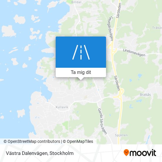 Västra Dalenvägen karta