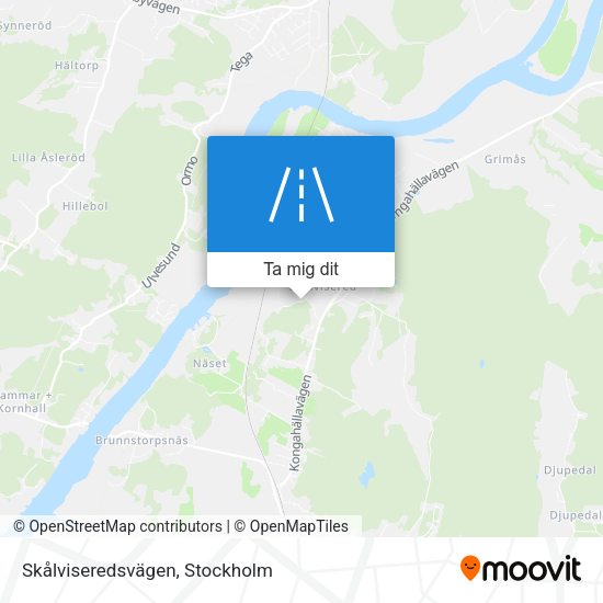 Skålviseredsvägen karta