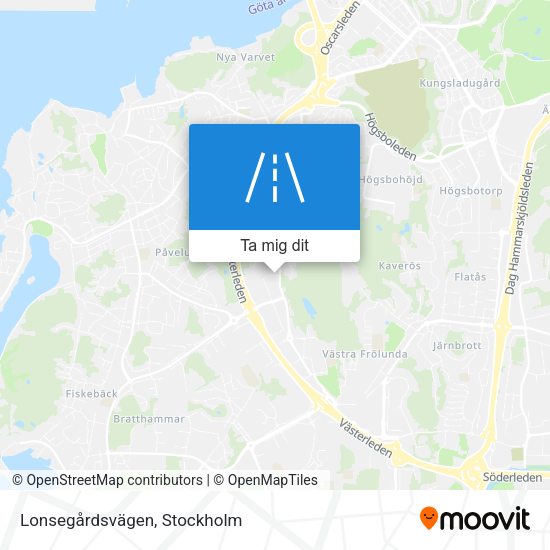 Lonsegårdsvägen karta