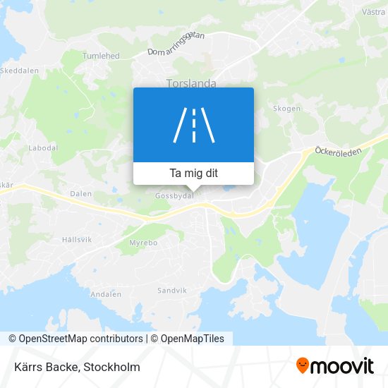 Kärrs Backe karta