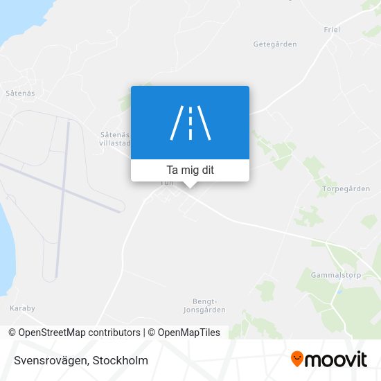 Svensrovägen karta