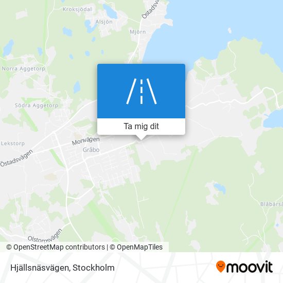 Hjällsnäsvägen karta