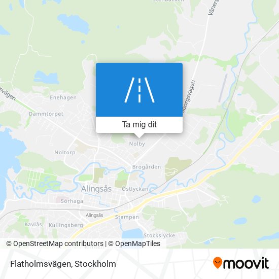 Flatholmsvägen karta