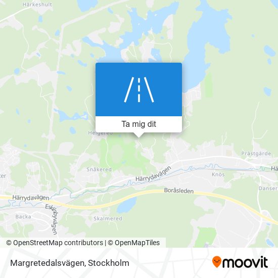 Margretedalsvägen karta