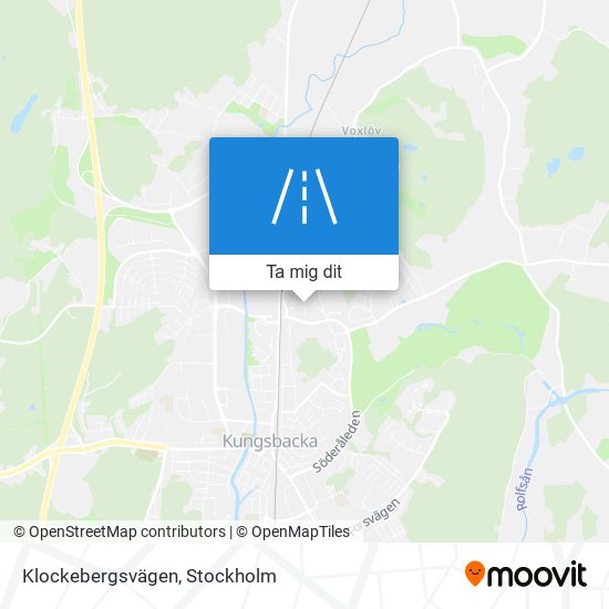 Klockebergsvägen karta