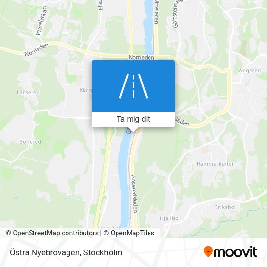 Östra Nyebrovägen karta