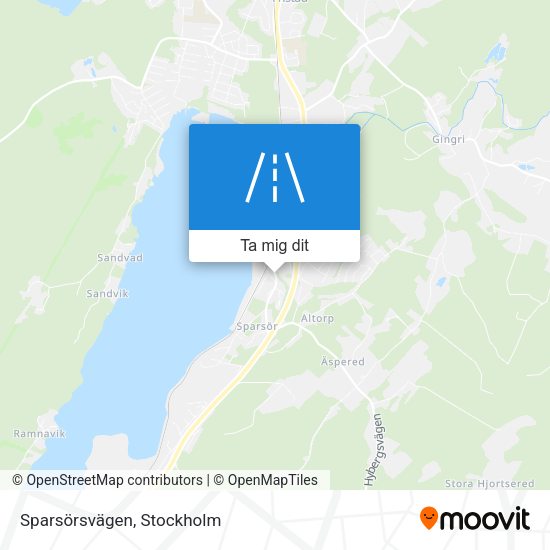 Sparsörsvägen karta