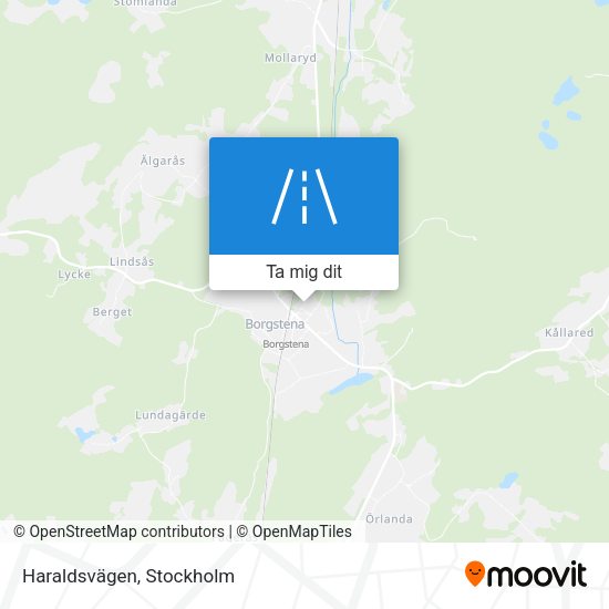Haraldsvägen karta