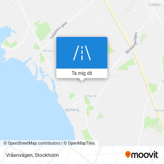 Vråenvägen karta