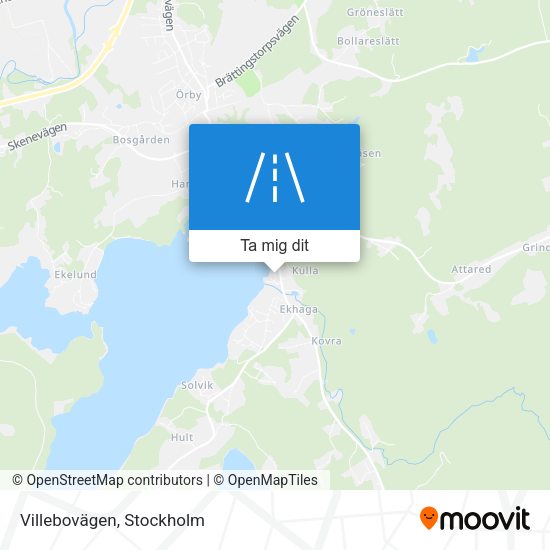 Villebovägen karta