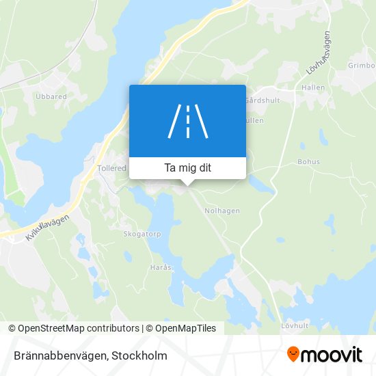 Brännabbenvägen karta